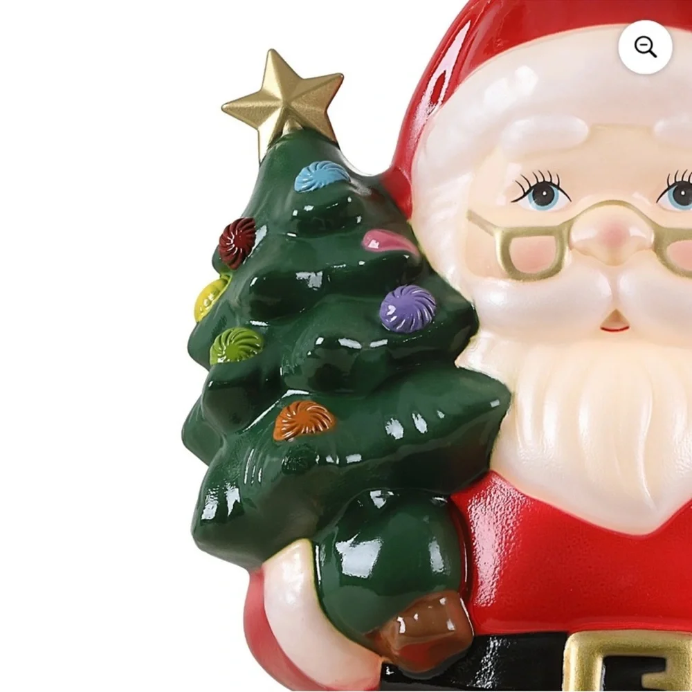 New! Santa holding Christmas Tree 12